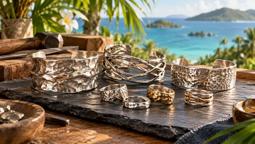 Illustrative jewelry shopping artwork