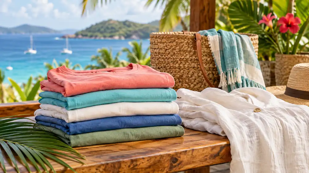 Illustrative clothing shopping artwork