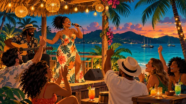 Thematic illustration for Karaoke at Iggie’s on St. Thomas; not a photograph of this event