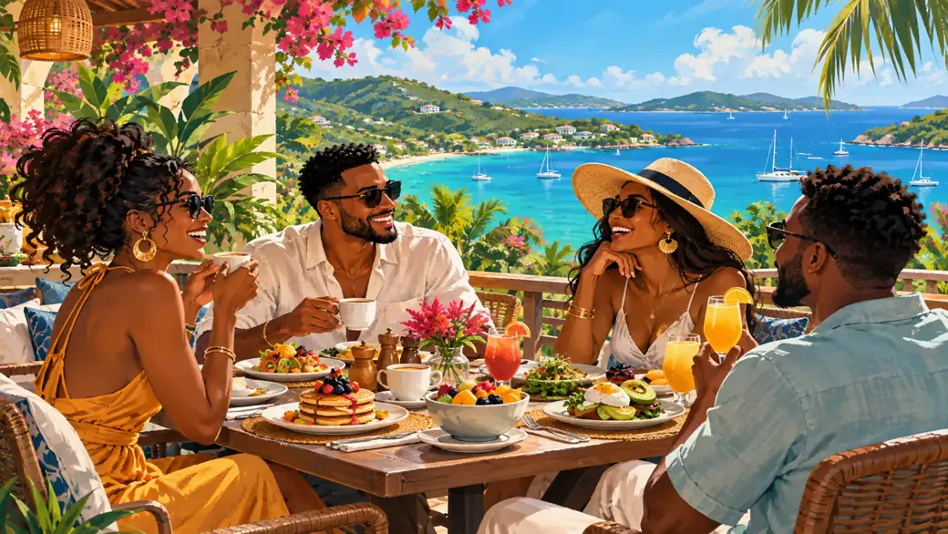 Thematic illustration for Saturday Brunch on St. Thomas; not a photograph of this event