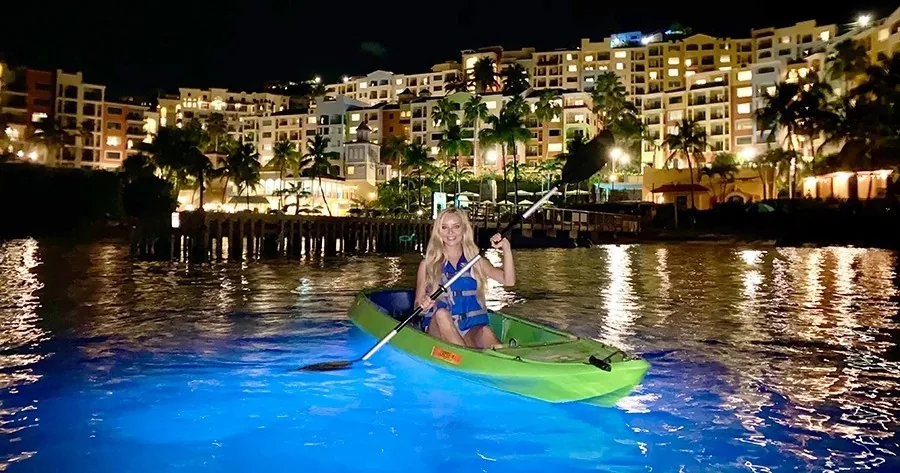 Glow Boats LED Night Kayak from The Marriott's Frenchman's Cove, USVI — photo supplied by The VI Cat