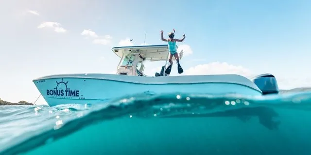 USVI Full-Day Private Charter on 32' World Cat — photo supplied by Bonus Time Charters