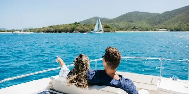 USVI Half-Day Luxury Private Charter on 36' Aquila — photo supplied by Bonus Time Charters