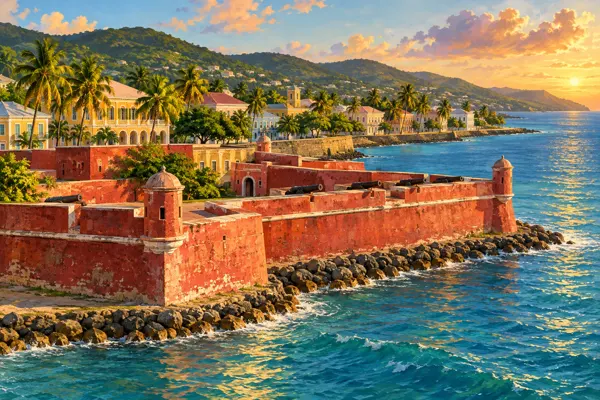 Heritage-inspired illustration of Frederiksted